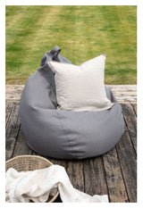 Bago Beanbag Stol, mørkegrå stoff, 80x53x110