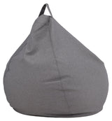 Bago Beanbag Stol, mørkegrå stoff, 80x53x110