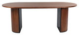 Bianca Dining Table 200x90 - valnøtt/svart