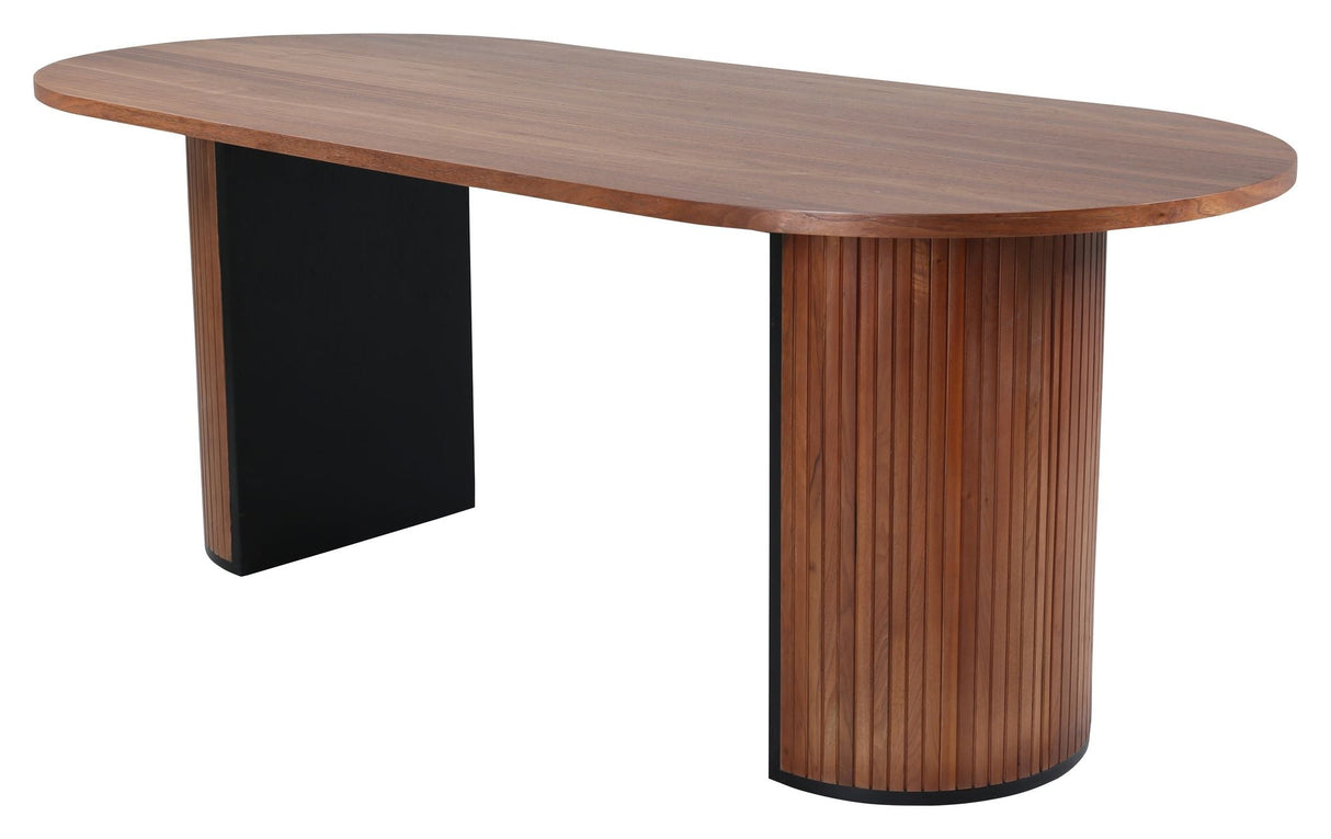 Bianca Dining Table 200x90 - valnøtt/svart