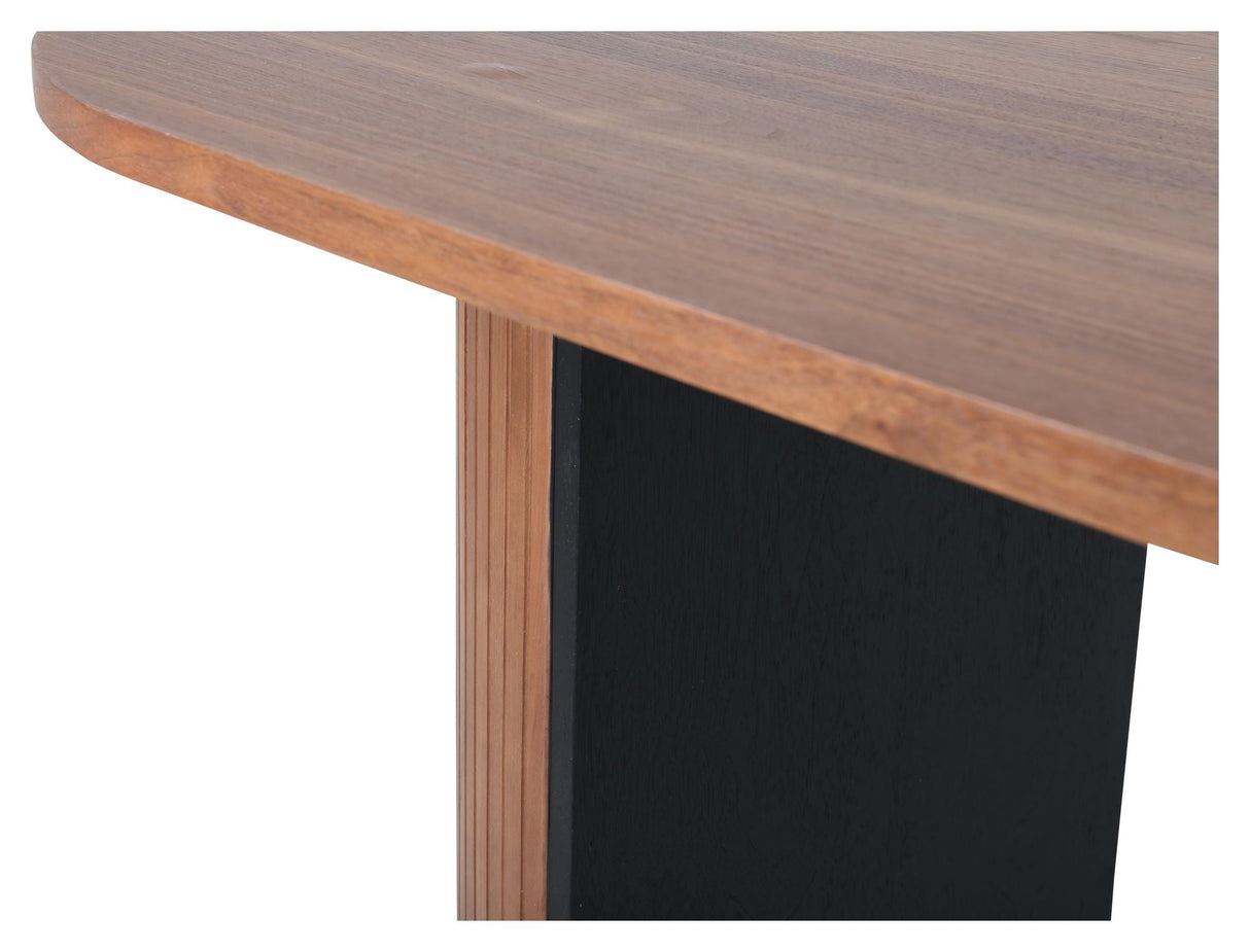 Bianca Dining Table 200x90 - valnøtt/svart