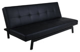 Bodil sofa seng - svart skinnett