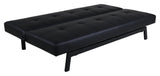 Bodil sofa seng - svart skinnett