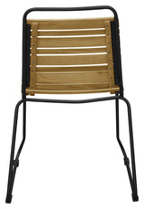 Bois Garden Chair, Black /Acacie