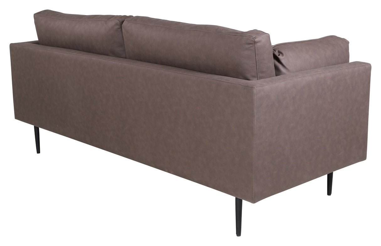 BOOM 3 PERS. Sofa, brun mikrofiber