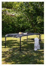 Borneo Garden Table, Black Alu, 100x200