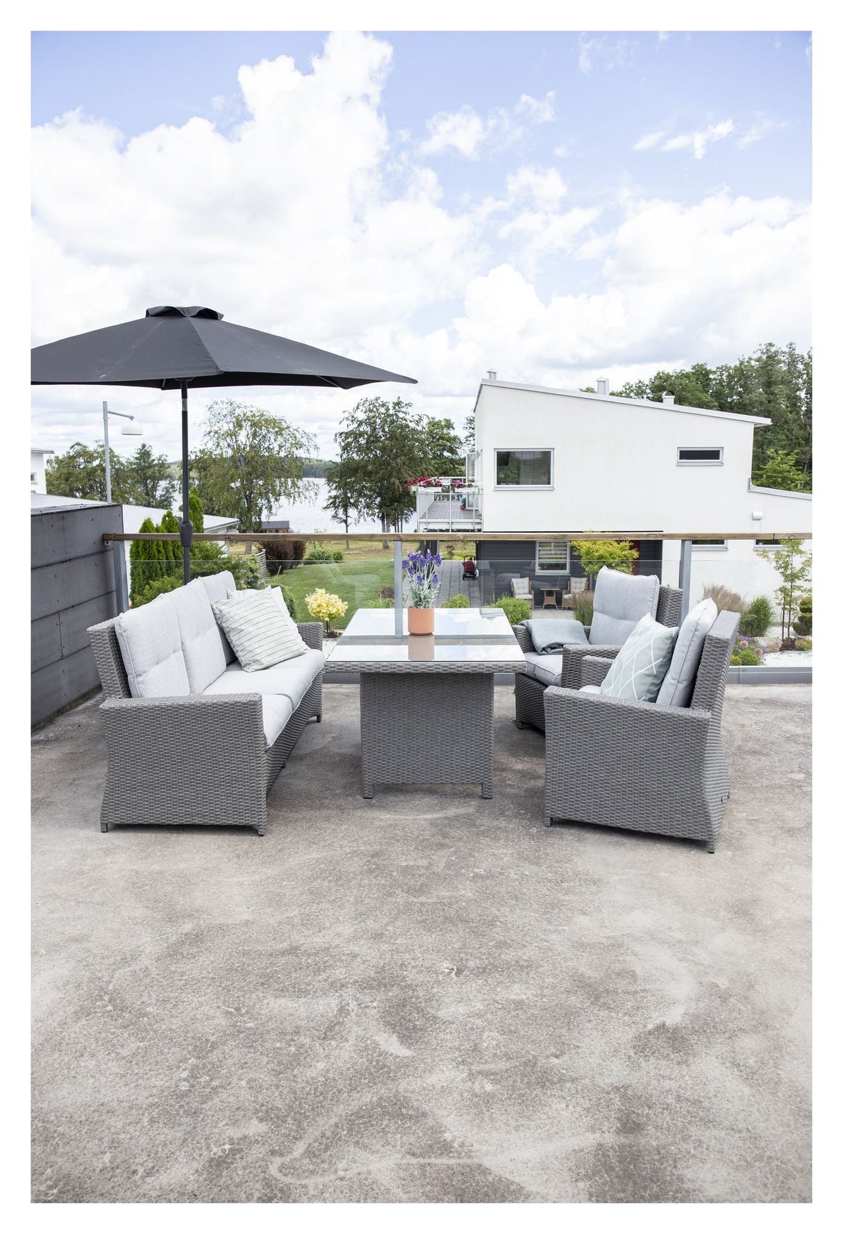 Brentwood Lounge Set - Grå