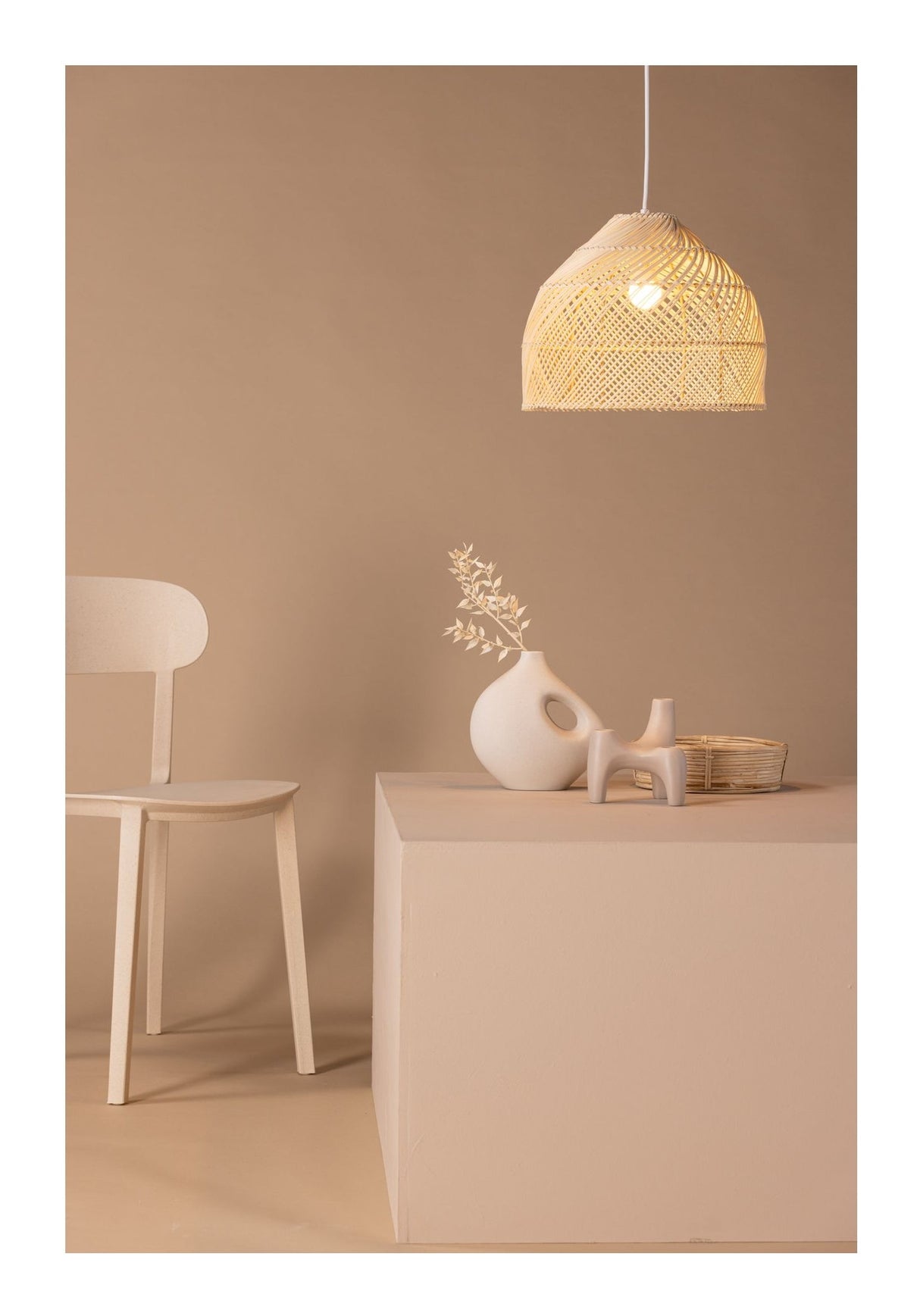 Brivela, Pendant Luminaire 27cm - Natur