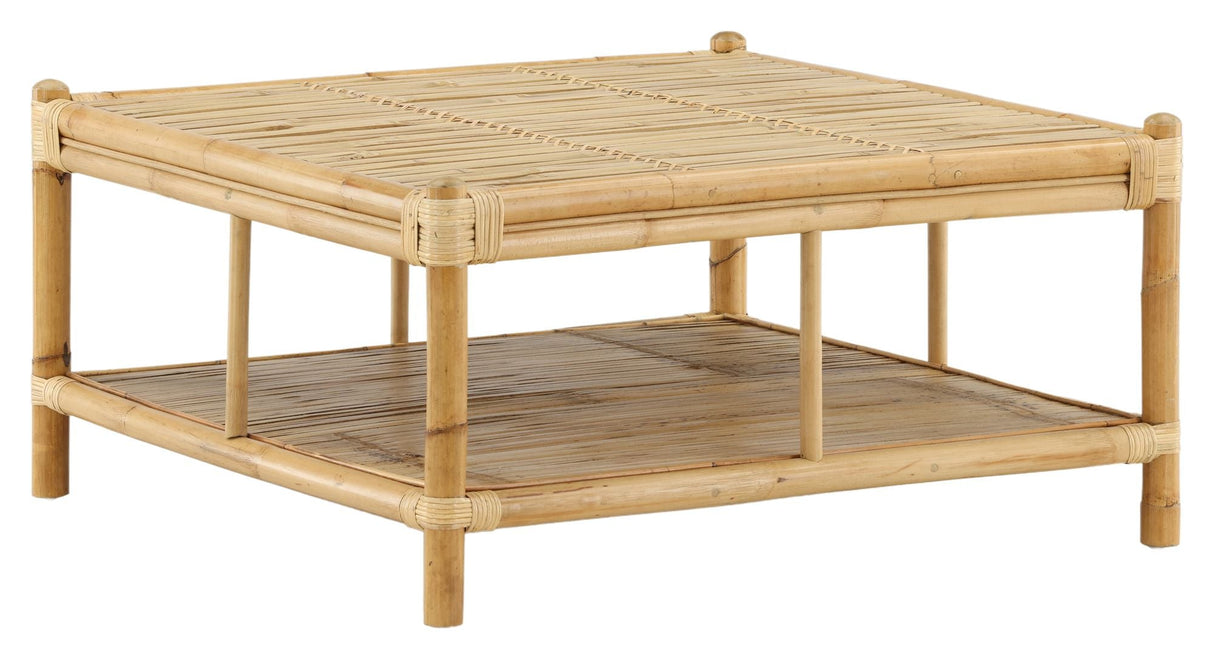 Cane Lounge Table - Bambus