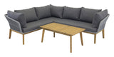 Chania Lounge Kit - Acacia/Grey