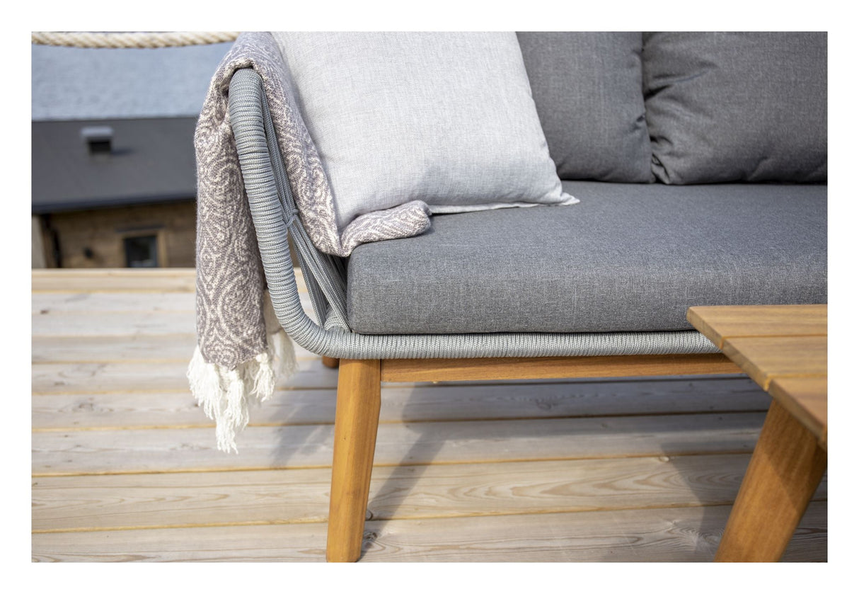 Chania Lounge Kit - Acacia/Grey