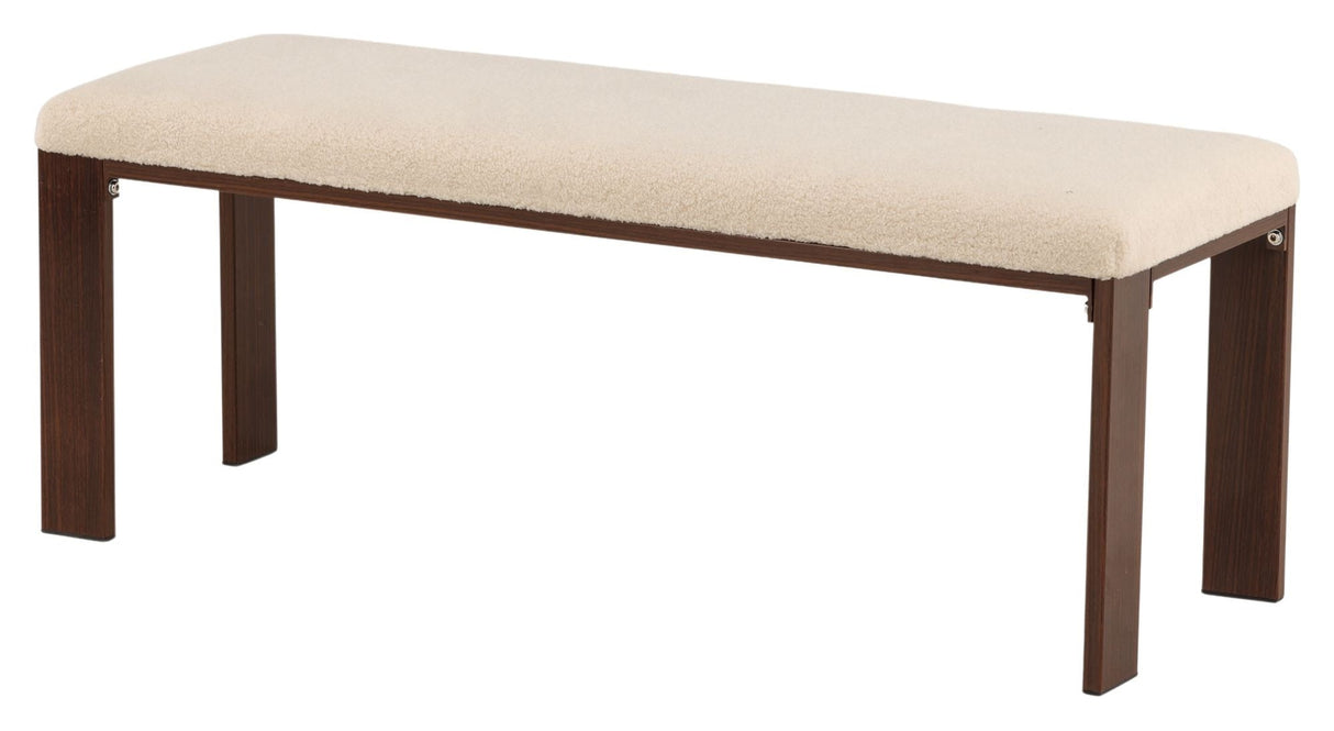 Chester Bench - Dark Walnut Look/Off -White