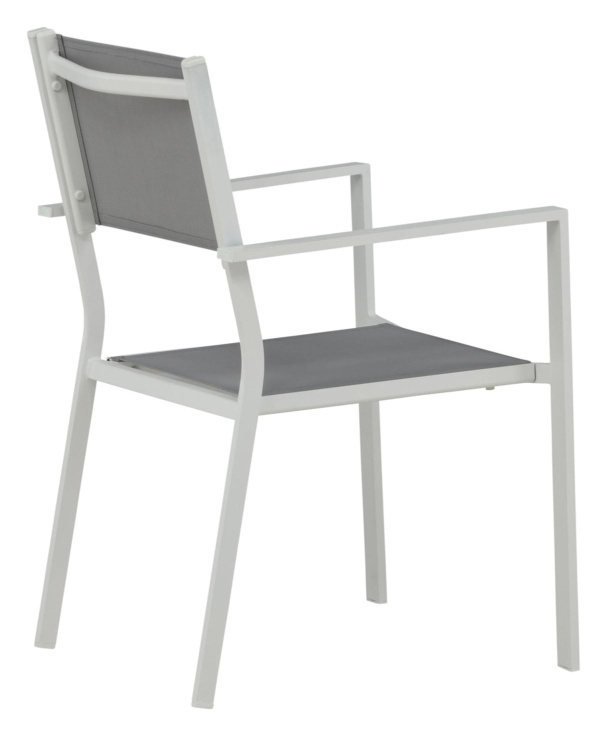 Copacabana Garden Chair, Stackable - White/Grey