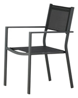 Copacabana Garden Chair, Stackable - Black