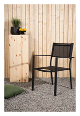 Copacabana Garden Chair, Stackable - Black