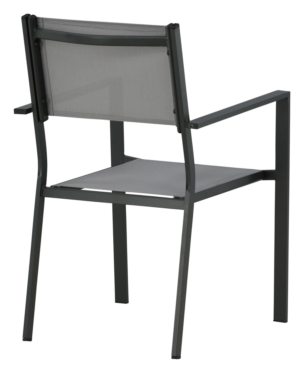 Copacabana Garden Chair, Stackable - Svart/grå