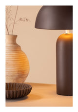 Corello bordlampe, spraystone, brun