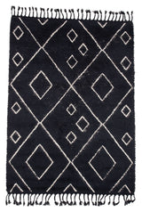 David Wool Rug 350x250 - Svart/hvitt