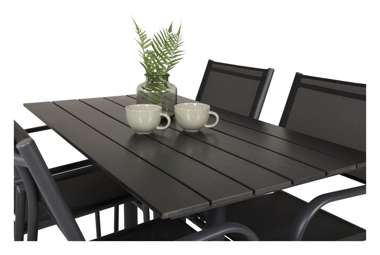 Denver Garden Table 70x120 - Svart