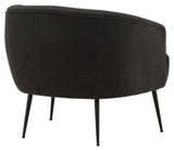 Derry Lounge Chair - Black/Grey Bouclé