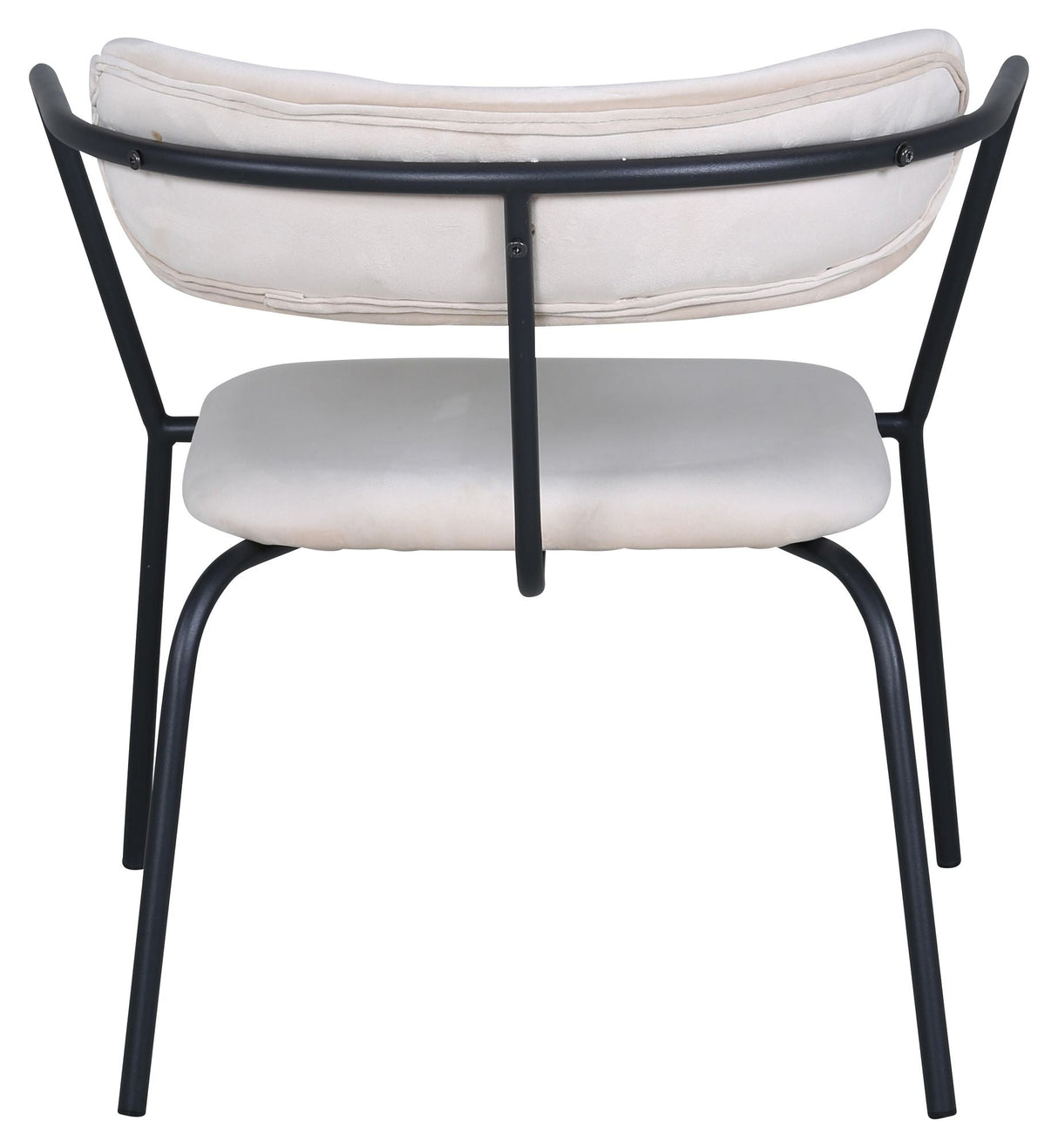 Duffy Lounge Chair, Beige Velor