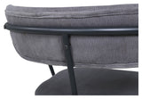 Duffy Lounge Chair, Gray Corduroy