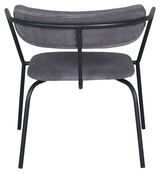 Duffy Lounge Chair, Gray Corduroy