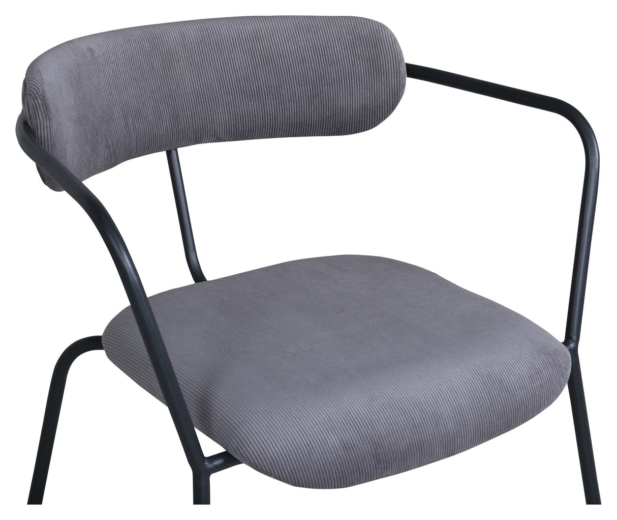 Duffy Lounge Chair, Gray Corduroy