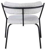 Duffy Lounge Chair, Off White Teddy