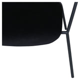 Duffy Lounge Chair, Black Velvet