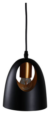 Elda Pendant Luminaire D16XH17, svart/kobber