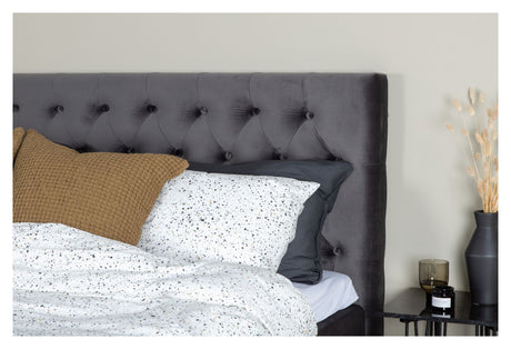 Furuvik Headboard, Dark Grey Velvet, B: 160