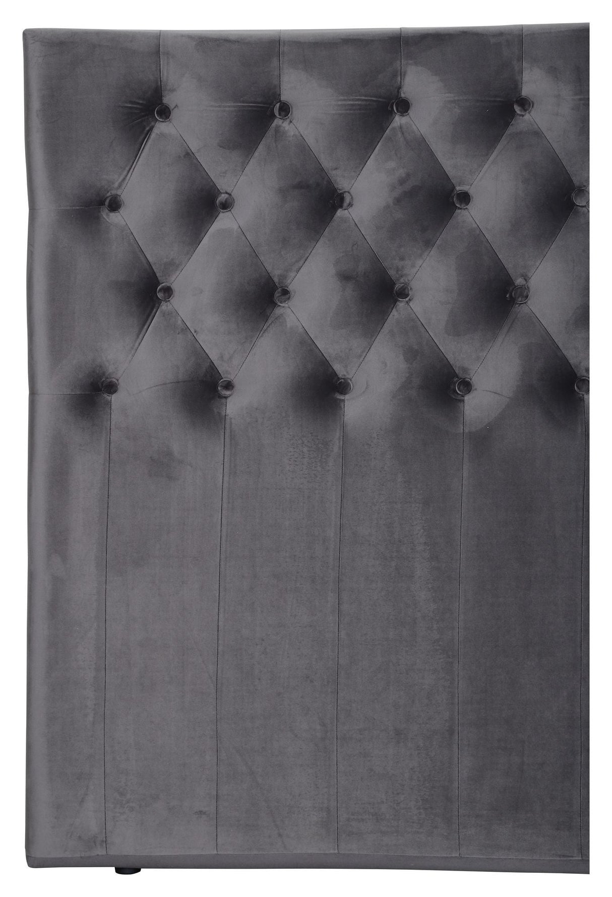 Furuvik Headboard, Dark Grey Velvet, B: 160