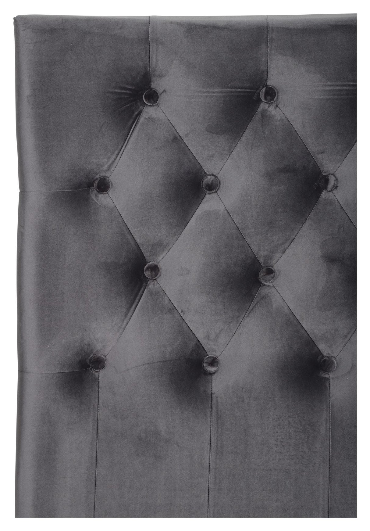 Furuvik Headboard, Dark Grey Velvet, B: 160