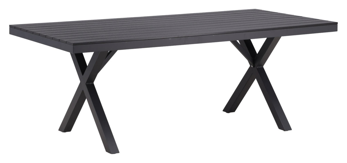 Garcia Garden Table, Black Alu, 100x200