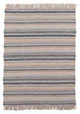 Gudha ull mix teppe, 200x300, beige/blå