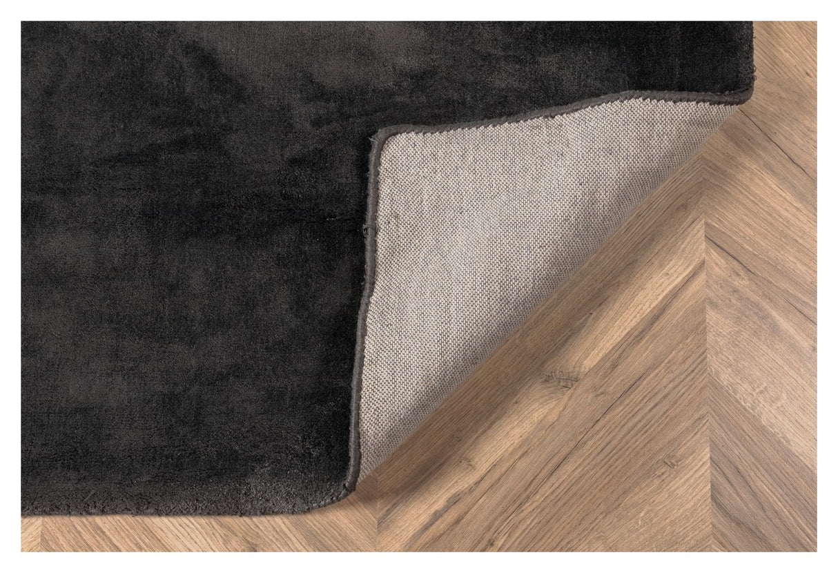 Indra Viscose Carpet, 171x242, Dark Grey