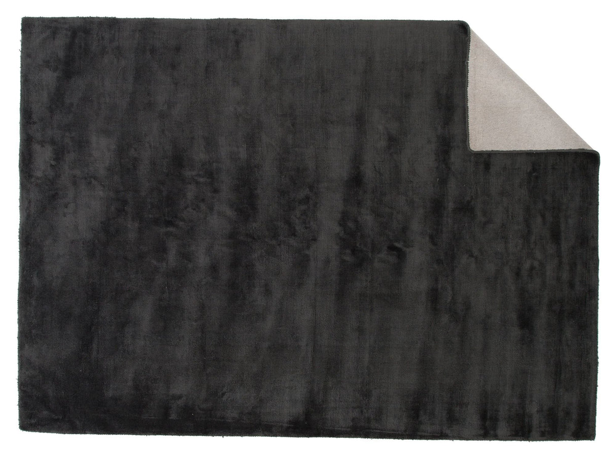 Indra Viscose Carpet, 201x301, Dark Grey