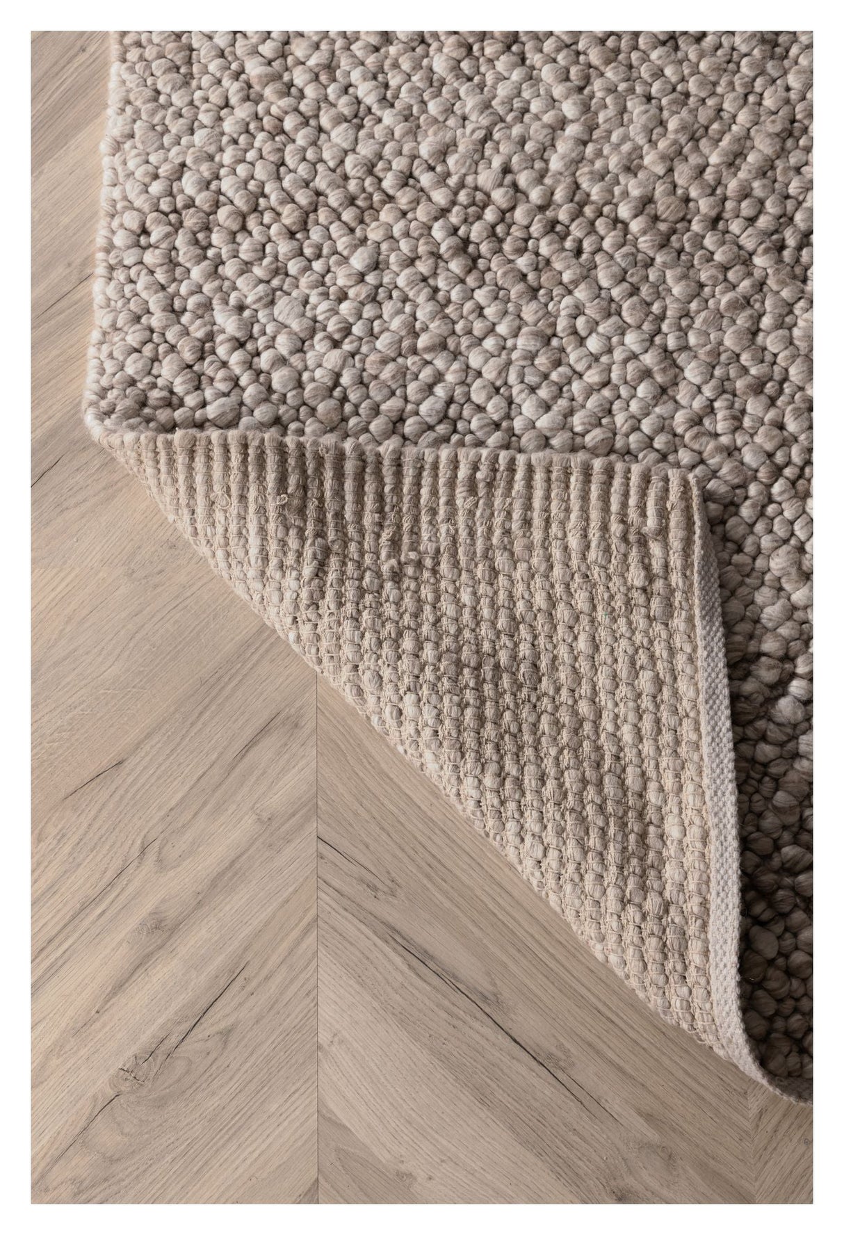 Jajru Wool Mix teppe, 250x350, beige