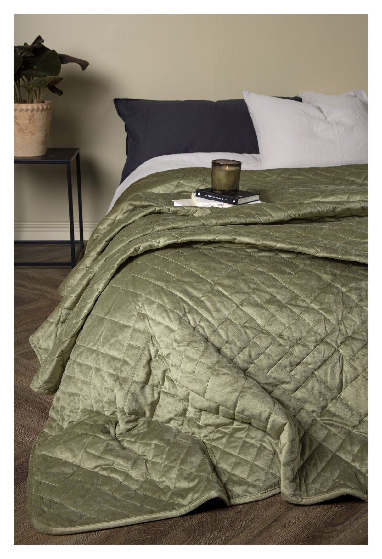 Jilly Bedspread 260x260 - grønn