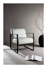 Kansas Lounge Chair, Lytt, Offwhite