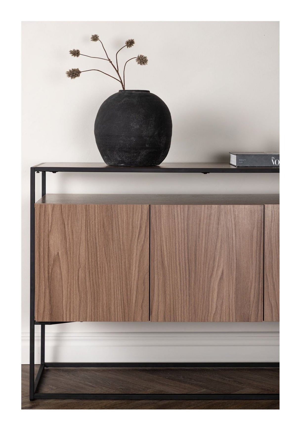 Kingsport Sideboard, Poplar, valnøtt