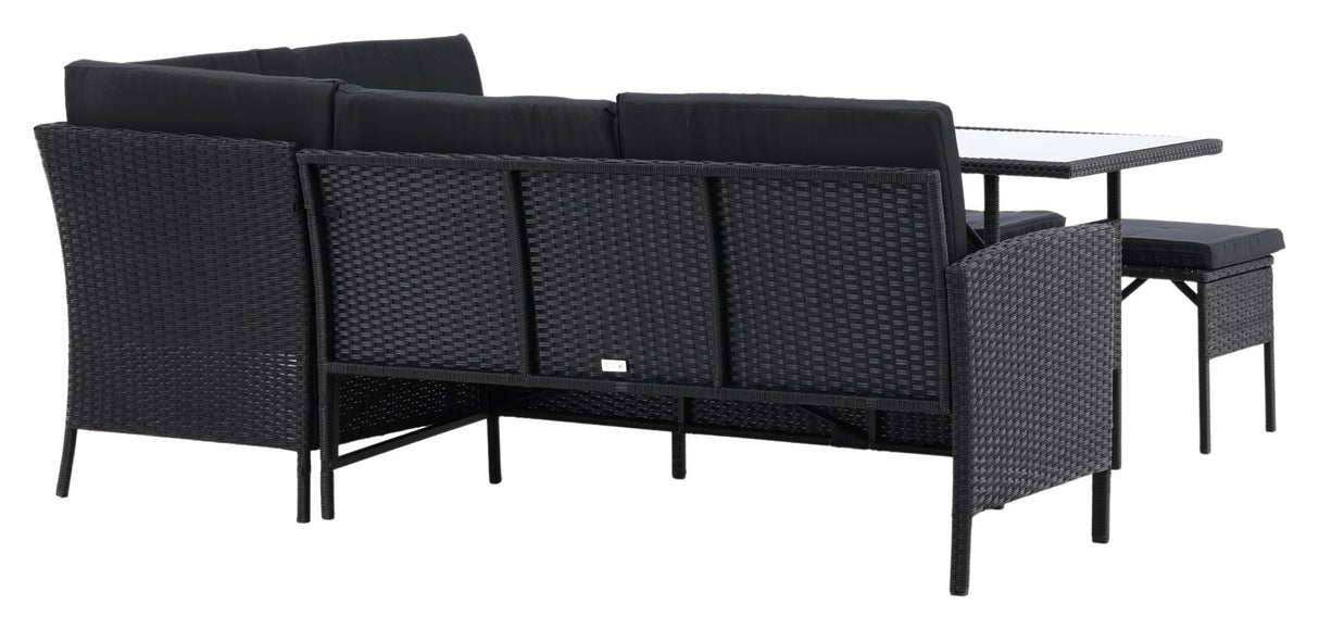 Knock Lounge Sofa - Svart flette