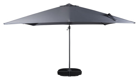 Leeds parasol 3x3m 360 svart/grå