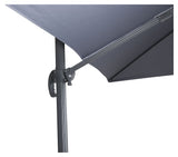 Leeds parasol 3x3m 360 svart/grå