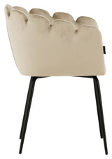 Limhamn Dining Stol med armlener - Beige Velvet