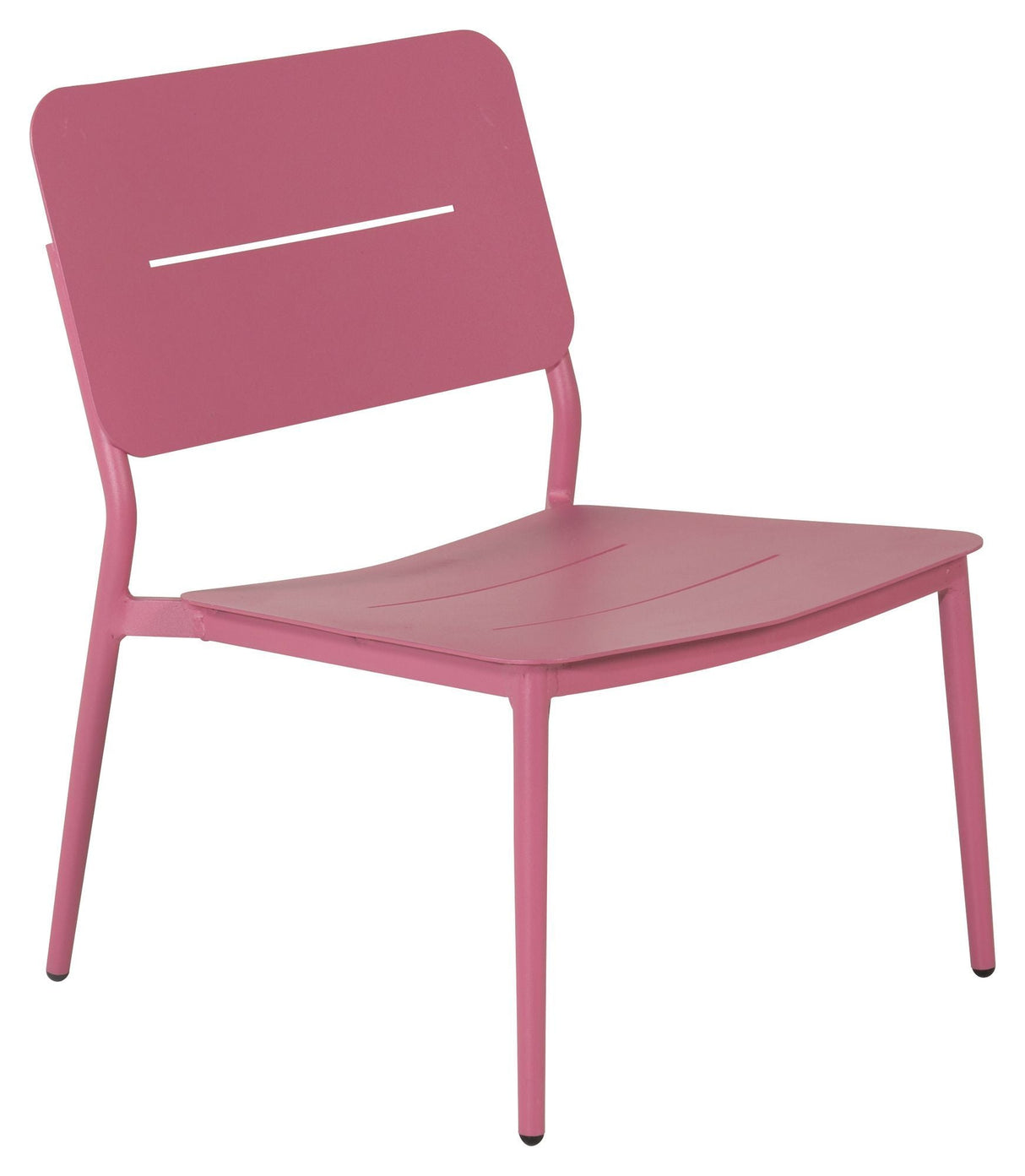 Lina Lounge Chair, rosa med svart pute