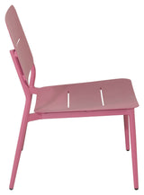 Lina Lounge Chair, rosa med svart pute