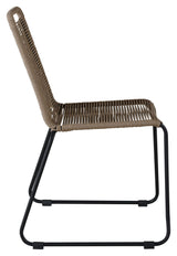 Lindos Garden Chair, Black W. latte ledning