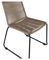 Lindos Garden Chair, Black W. latte ledning